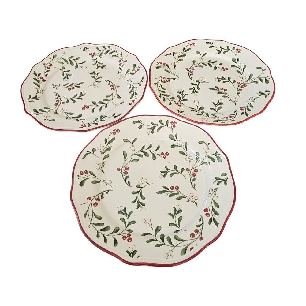 3 Better Homes Heritage Salad Plate 8.5" stoneware dishwasher microwave safe - Picture 2 of 8